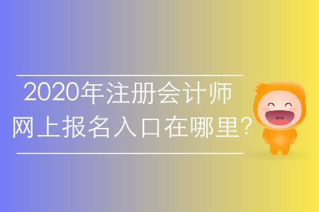 2020年注冊會計(jì)師網(wǎng)上報(bào)名入口在哪里？
