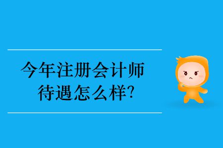今年注冊會計(jì)師待遇怎么樣？