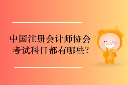 2020年中國注冊會計師協(xié)會考試科目都有哪些？