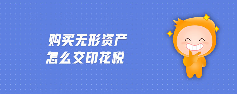 購(gòu)買(mǎi)無(wú)形資產(chǎn)怎么交印花稅