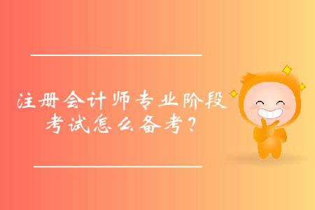 注冊(cè)會(huì)計(jì)師專業(yè)階段考試怎么備考？
