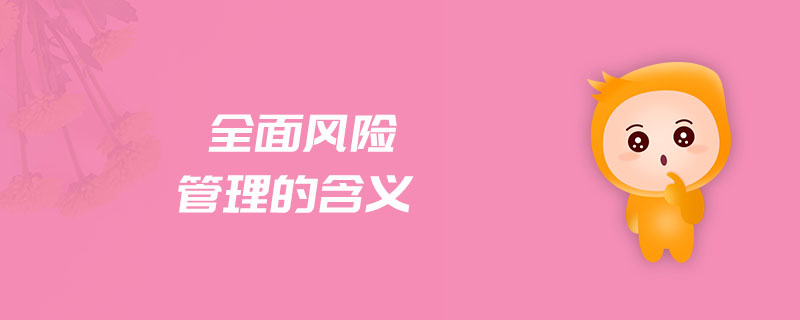 全面風(fēng)險(xiǎn)管理的含義