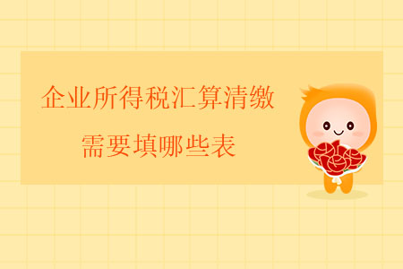 企業(yè)所得稅匯算清繳需要填哪些表？