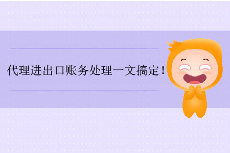 代理進(jìn)出口賬務(wù)處理一文搞定！