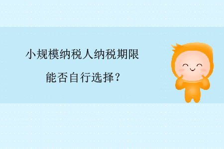 小規(guī)模納稅人納稅期限能否自行選擇？