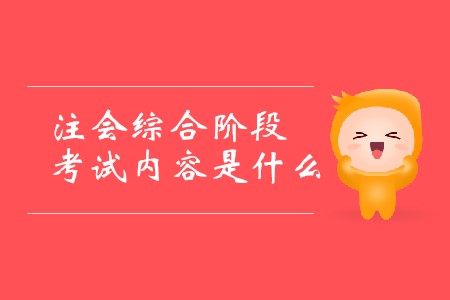 2020年注會(huì)綜合考什么你知道嗎？