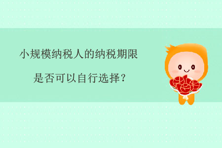 小規(guī)模納稅人的納稅期限是否可以自行選擇？