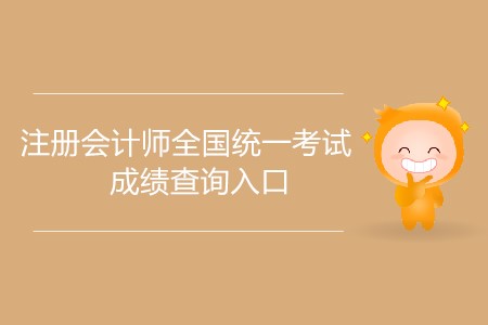 注冊會計師全國統(tǒng)一考試成績查詢?nèi)肟谑裁磿r候開放？