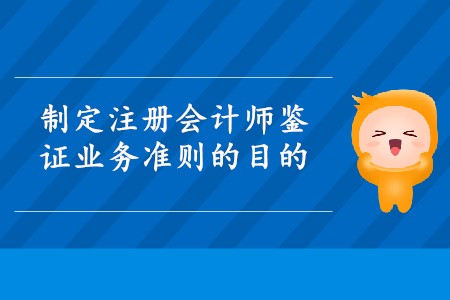 制定注冊會計師鑒證業(yè)務(wù)準(zhǔn)則的目的是什么？
