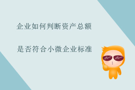 企業(yè)如何判斷資產(chǎn)總額是否符合小微企業(yè)標(biāo)準(zhǔn)？