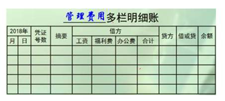 多欄式賬頁(yè)