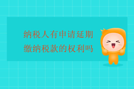 納稅人有申請(qǐng)延期繳納稅款的權(quán)利嗎？