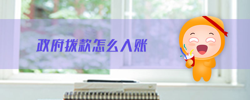 政府撥款怎么入賬