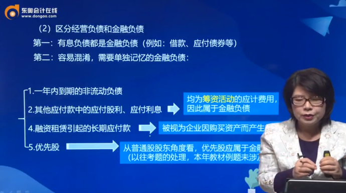 區(qū)分經(jīng)營(yíng)負(fù)債和金融負(fù)債