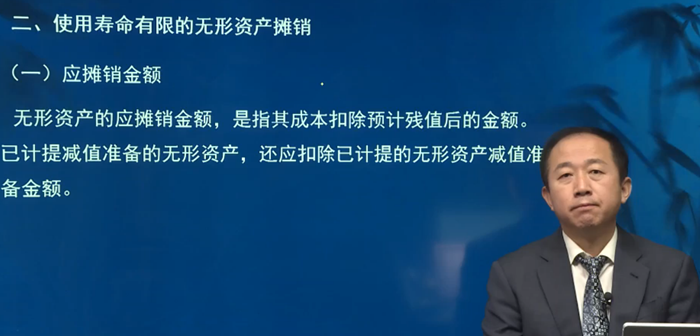二、使用壽命有限的無形資產(chǎn)攤銷