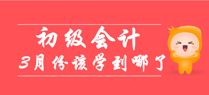 備考初級會計職稱的小伙伴，《會計》3月份已學(xué)到這個階段！