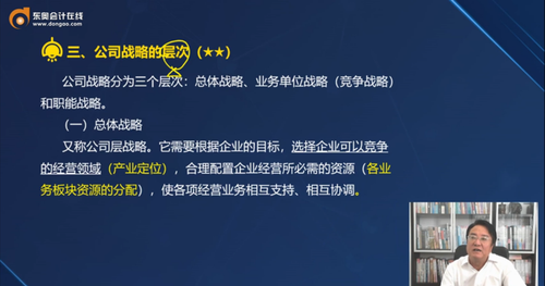 三、公司戰(zhàn)略的層次