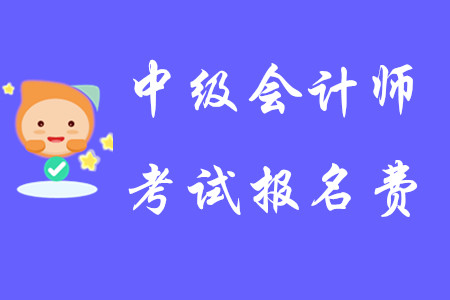 中級會計師考試報名費2020年是多少？