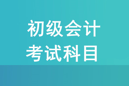 2020年初級會計師考試科目有哪些？