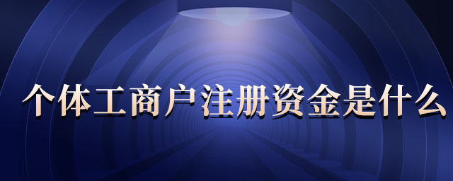 個(gè)體工商戶注冊(cè)資金是什么