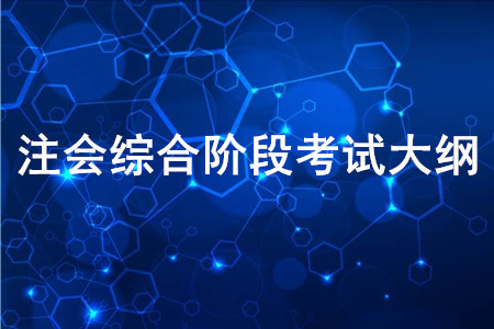 2020年注冊(cè)會(huì)計(jì)師全國(guó)統(tǒng)一考試綜合階段考試大綱