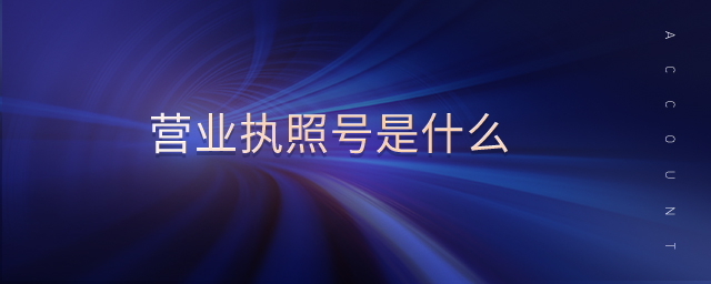 營(yíng)業(yè)執(zhí)照號(hào)是什么