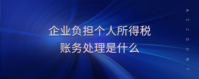 企業(yè)負(fù)擔(dān)個(gè)人所得稅賬務(wù)處理是什么