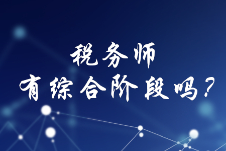 稅務(wù)師有綜合階段嗎？