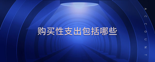 購(gòu)買(mǎi)性支出包括哪些