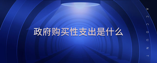 政府購(gòu)買性支出是什么