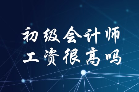 初級(jí)會(huì)計(jì)師的工資很高嗎？
