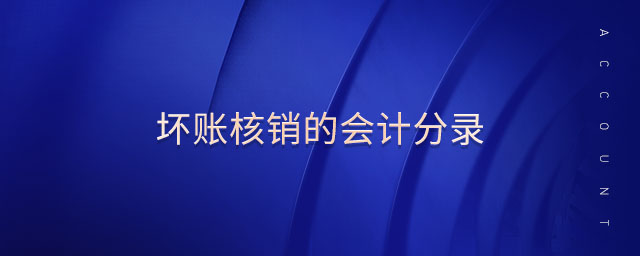 壞賬核銷的會計(jì)分錄