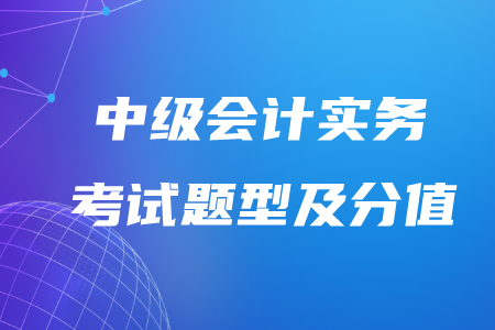 2020年中級(jí)會(huì)計(jì)實(shí)務(wù)考試題型及分值！