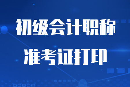 2020年寧波初級會計(jì)準(zhǔn)考證可以打印了嗎？