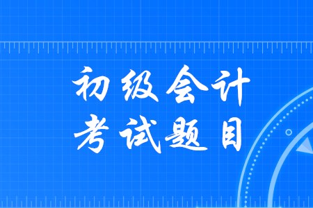 初級(jí)會(huì)計(jì)證考試試題有哪些類型？
