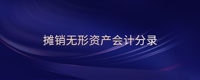 攤銷無(wú)形資產(chǎn)會(huì)計(jì)分錄