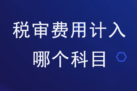 稅審費(fèi)用計(jì)入哪個(gè)科目？
