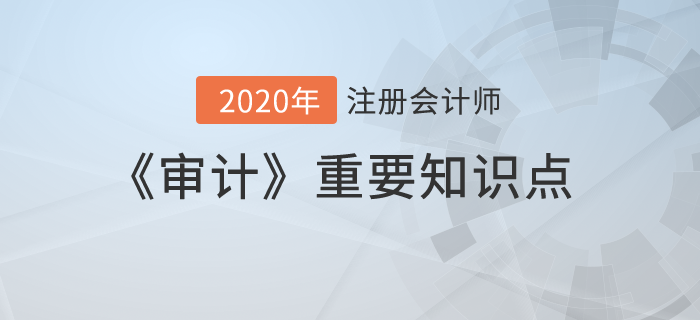 審計(jì)工作底稿的格式、要素和范圍_2020年注會(huì)《審計(jì)》重要知識(shí)點(diǎn)