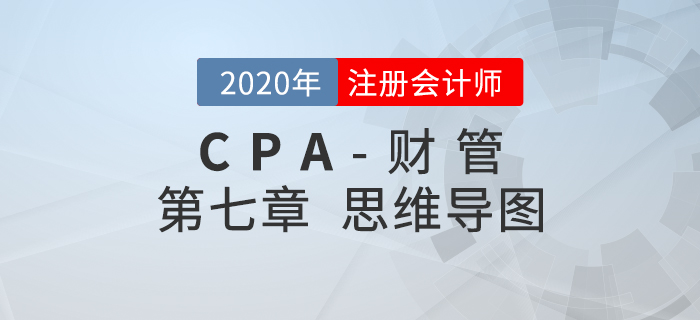 2020年注會《財管》第七章思維導(dǎo)圖及自測習(xí)題