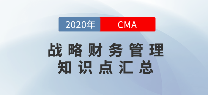 2020年CMA《戰(zhàn)略財務管理》科目知識點匯總