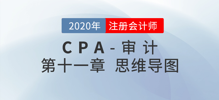 2020年注會《審計》第十一章思維導(dǎo)圖及自測習(xí)題