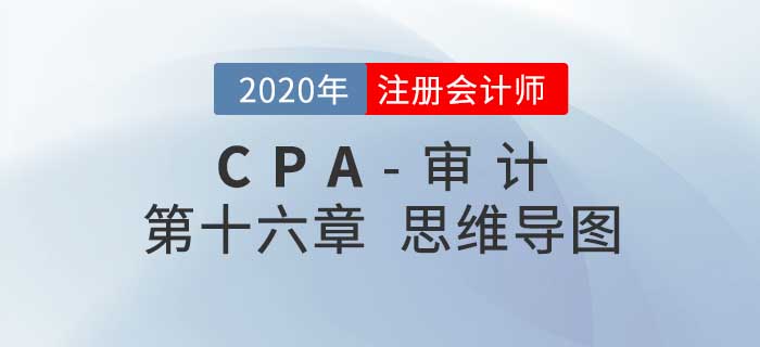 2020年注會(huì)《審計(jì)》第十六章思維導(dǎo)圖及自測(cè)習(xí)題