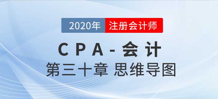2020年注會《會計》第三十章思維導(dǎo)圖及自測習(xí)題