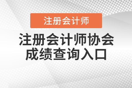 2020年中國注冊會計師協(xié)會成績查詢?nèi)肟谑裁磿r候開通？