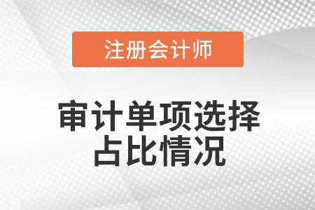 審計(jì)單項(xiàng)選擇題各章節(jié)考點(diǎn)、題量和分值占比情況
