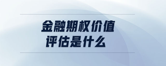 金融期權(quán)價(jià)值評估是什么