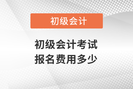 初級(jí)會(huì)計(jì)考試報(bào)名費(fèi)用多少？