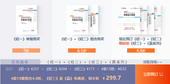 中級會計(jì)組合購買