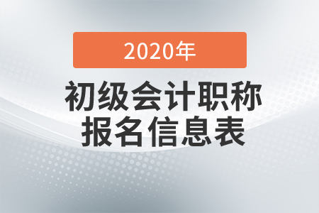 2020年初級(jí)會(huì)計(jì)考試報(bào)名信息表打印方法