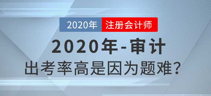 聽說審計出考率很高，題目真的有那么難嗎？